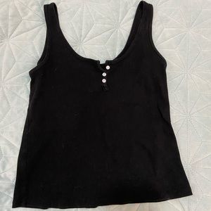 Button Crop Top